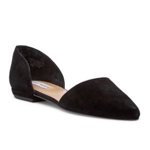Steve Madden suede flat- genius d’Orsay size 8.5